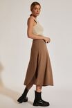 Soft Knit A Line Skirt In Recycled Blend, TAUPE MARLE - alternate image 3