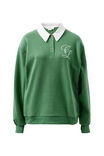 Wren Rugby Sweat, PISTACHIO WHITE CLUB LOGO - alternate image 2