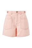 Relaxed Front Pocket Tab Short, WASHED CORAL STRIPE - alternate image 2