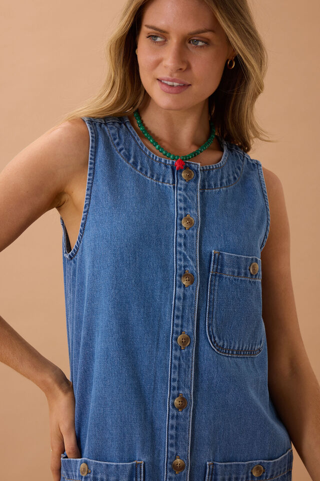 Clara Shift Dress, FRESH INDIGO