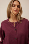 Pippa Long Sleeve Knit Cardi, WASHED BURGUNDY - alternate image 6