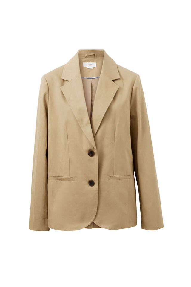 Aggie Boxy Blazer, SUMMER TAUPE