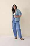 Relaxed Beach Pant, CLASSIC BLUE PRINTED STRIPE ORGANIC COTTON - alternate image 1