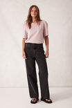 Pleat Sleeve Tee, BLUSH PINK - alternate image 4