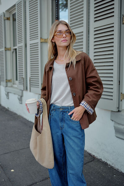 Pia Coat, CHOCOLATE