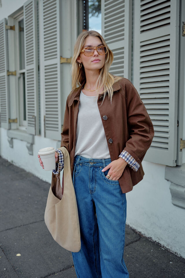 Pia Coat, CHOCOLATE