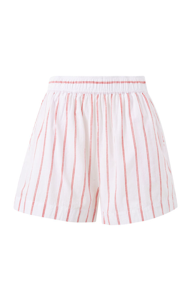 Mila Short, WHITE HERITAGE RED TWIN STRIPE