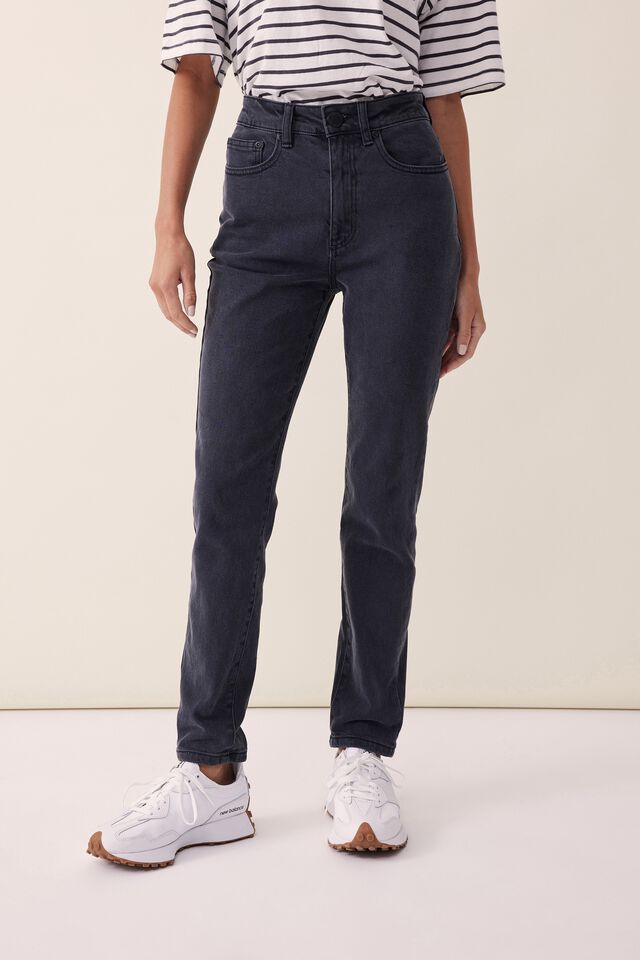 Slim Leg Jean In Organic Cotton, BLACK