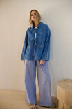 Tie Denim Jacket, FRESH INDIGO - alternate image 5