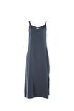 Satin Slip Dress With Recycled Fibres, SMOKE BLUE - alternate image 2