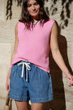 Darcy Relaxed Everyday Short, FRESH INDIGO - alternate image 6