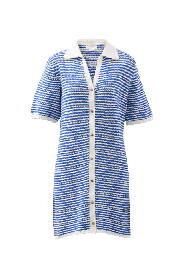 Nala Stripe Knit Mini Dress, SUMMER BLUE STRIPE