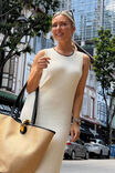 Olive Knit Midi Dress, FRESH VANILLA - alternate image 1