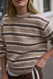 Bonnie Lofty Knit, OAT MARLE STRIPE - alternate image 5