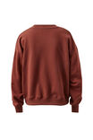 Quinn Slouchy Crew, BURNT TOFFEE - alternate image 3