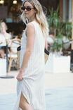 Button Through Midi Shift Dress, PINSTRIPE - alternate image 3