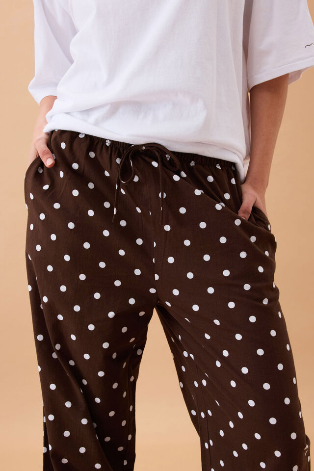 Resort Pant, CHOC POLKA DOT