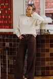 Willow Soft Wide Leg Jean, CHOCOLATE - example image 4