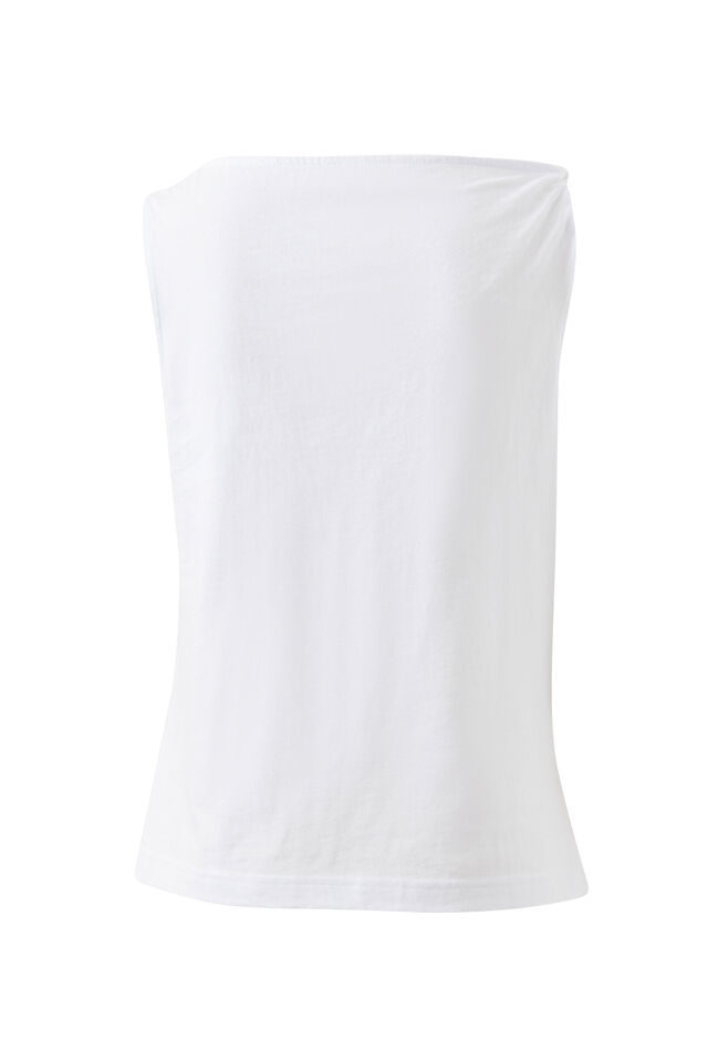 Tahlia Twist Strap Tank, WHITE