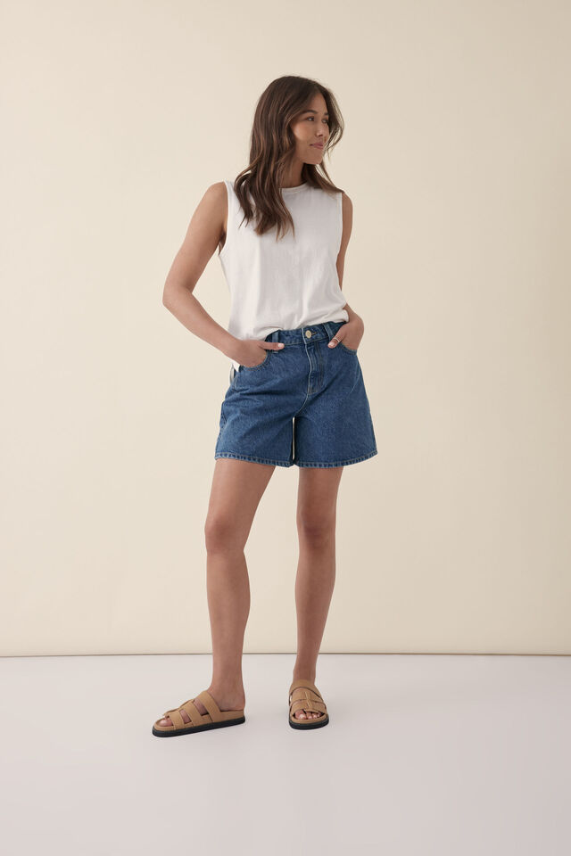 Sleeveless Tee, VANILLA