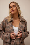 Lexi Short Trench, BROWN CHECK - example image 4