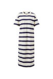 Charlotte Midi Terry Dress, WHITE NAVY BOLD STRIPE - alternate image 2
