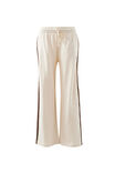 Gigi Wide Leg Terry Trackpant, BUFF CHOCOLATE SIDE STRIPE - alternate image 2