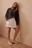 Darcy Relaxed Everyday Short, ECRU TWILL - alternate image 4