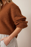 Bonnie Lofty Knit, TOFFEE - alternate image 4