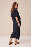 Square Knit Midi Skirt, NEW NAVY - alternate image 4