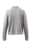 Soft Knit Collared Cardi, GREY MARLE - alternate image 3