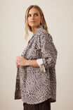 Bobbi Side Pocket Denim Shacket, LEOPARD - alternate image 4