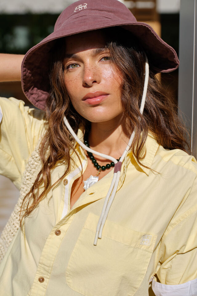 Polly Bucket Hat, CHOCOLATE