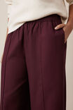 Izzie Pinstitch Pant, BURGUNDY - example image 4