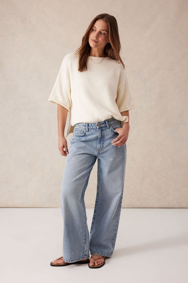 Frankie Loose Straight Jean, VINTAGE BLUE