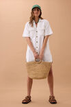 Sammy Relaxed Shirt Dress, FRESH ECRU - alternate image 5