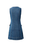 Taylor Denim Mini Dress, FRESH INDIGO - example image 2