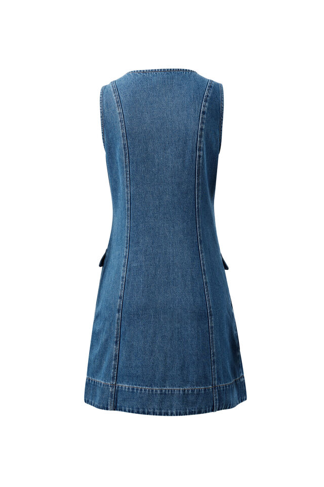 Taylor Denim Mini Dress, FRESH INDIGO