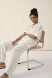 Resort Boxy Shirt, ECRU ORGANIC COTTON BRODERIE - alternate image 5