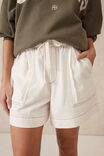 Relaxed Everyday Short, FRESH ECRU TWILL - alternate image 4