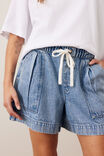 Darcy Relaxed Everyday Short, WASHED VINTAGE BLUE - example image 4