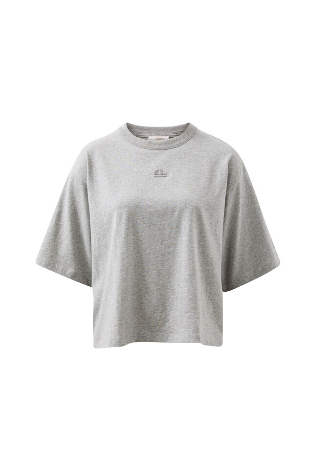 Phoebe Premium Tee, GREY MARLE