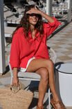 Peta Oversized Shirt, HERITAGE RED - alternate image 4