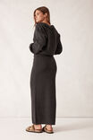 Soft Knit Maxi Skirt, CHARCOAL MARLE - alternate image 3