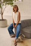 Maddy Mesh Knit Tank, MILK - example image 6