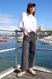 Jude Wide Leg Crop Jean, WASHED BLACK - alternate image 3