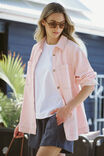 WASHED CORAL STRIPE