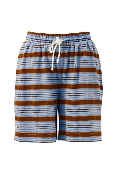 Marlowe Short, SKY BLUE/TOFFEE STRIPE