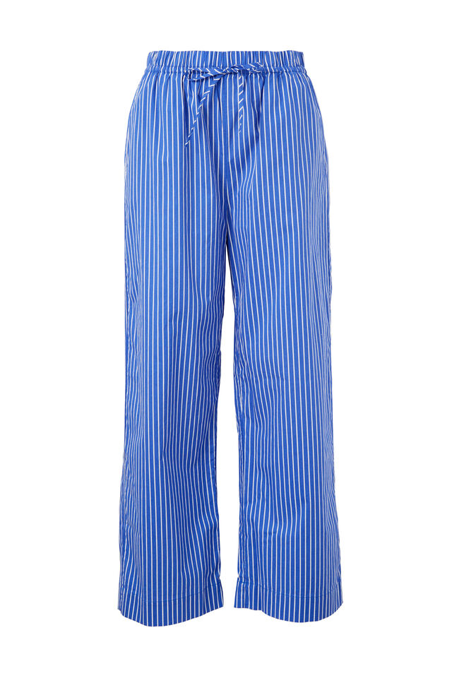 Relaxed Beach Pant, CLASSIC BLUE PRINTED STRIPE ORGANIC COTTON