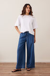 Andie Wide Leg Drawstring Pant, FRESH INDIGO - example image 6
